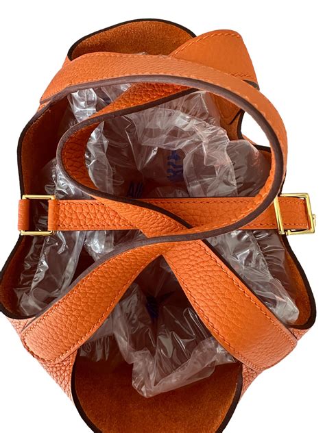 hermes picotin 18 orange|Hermes picotin lock 18cm.